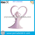 pink sweet love ceramic heart shaped wedding decor